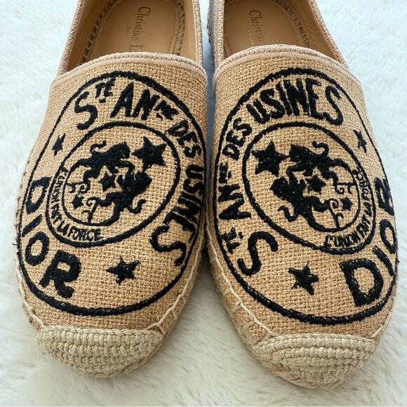 NEW!! Christian Dior Granville Beige Union Espadrilles size 40 EU Retail 850$ - Picture 3 of 9